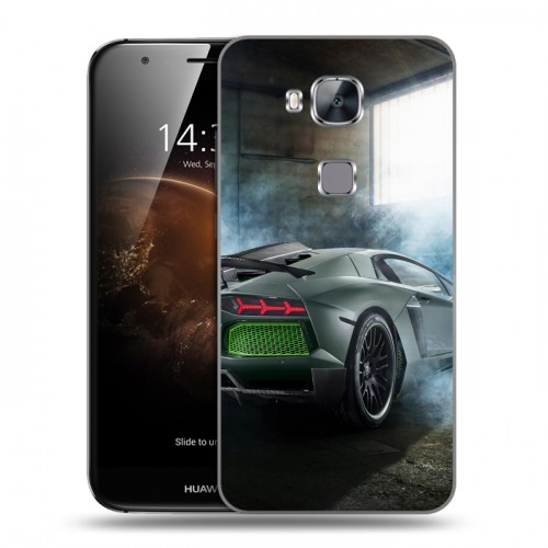 Дизайнерский пластиковый чехол для Huawei G8 Lamborghini