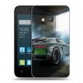 Дизайнерский пластиковый чехол для Alcatel One Touch Pixi 4 (4) Lamborghini