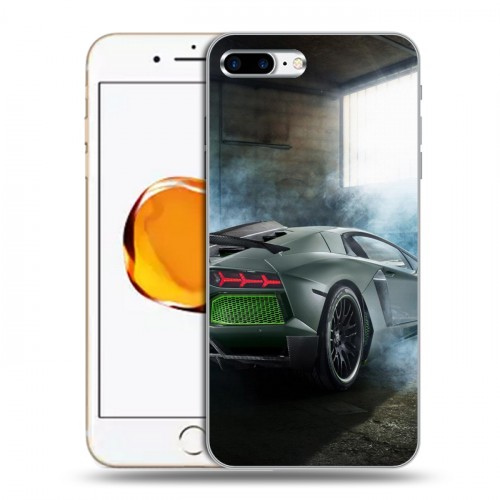 Дизайнерский пластиковый чехол для Iphone 7 Plus / 8 Plus Lamborghini