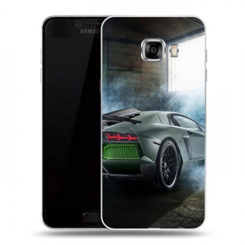 Дизайнерский пластиковый чехол для Samsung Galaxy C5 Lamborghini