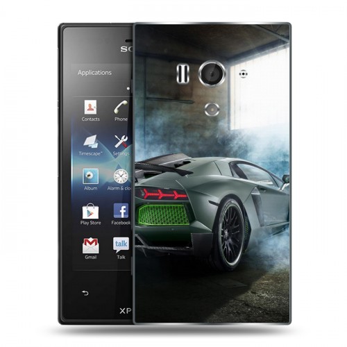 Дизайнерский пластиковый чехол для Sony Xperia acro S Lamborghini