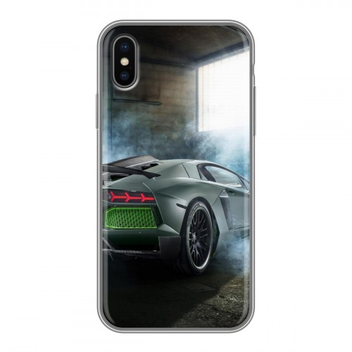 Дизайнерский силиконовый чехол для Iphone x10 Lamborghini