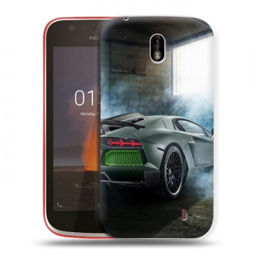 Дизайнерский пластиковый чехол для Nokia 1 Lamborghini