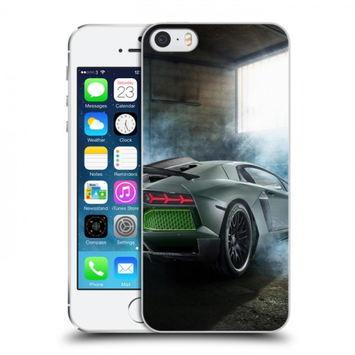 Дизайнерский пластиковый чехол для Iphone 5s Lamborghini