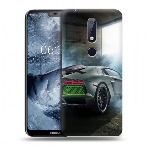 Дизайнерский пластиковый чехол для Nokia 6.1 Plus Lamborghini