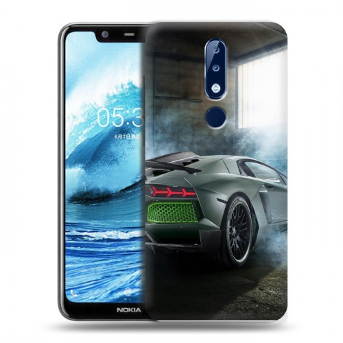 Дизайнерский пластиковый чехол для Nokia 5.1 Plus Lamborghini