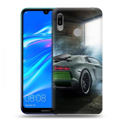 Дизайнерский пластиковый чехол для Huawei Y6 (2019) Lamborghini