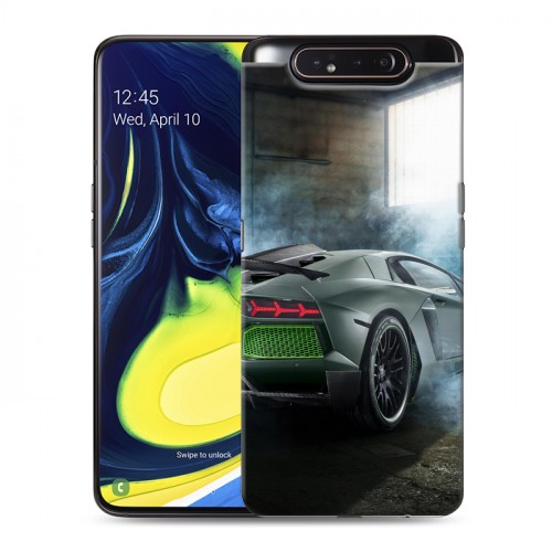 Дизайнерский пластиковый чехол для Samsung Galaxy A80 Lamborghini