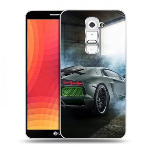 Дизайнерский пластиковый чехол для LG Optimus G2 Lamborghini