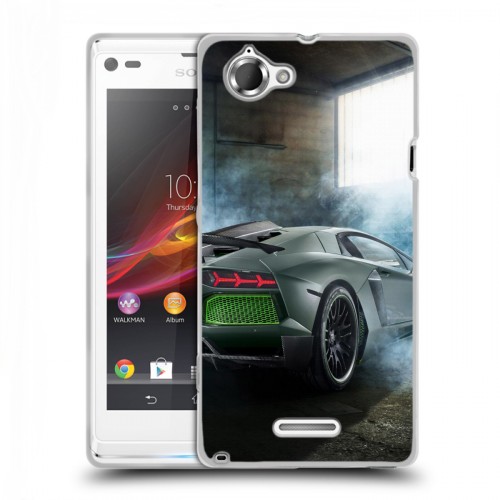 Дизайнерский пластиковый чехол для Sony Xperia L Lamborghini