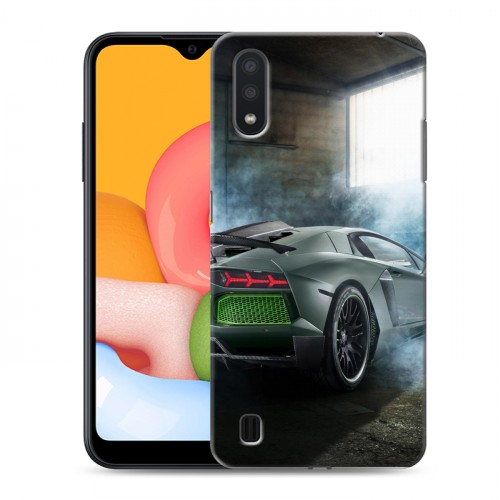 Дизайнерский силиконовый чехол для Samsung Galaxy M01 Lamborghini