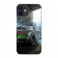 Дизайнерский силиконовый с усиленными углами чехол для Iphone 12 Mini Lamborghini