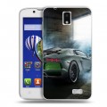 Дизайнерский пластиковый чехол для Lenovo A328 Lamborghini