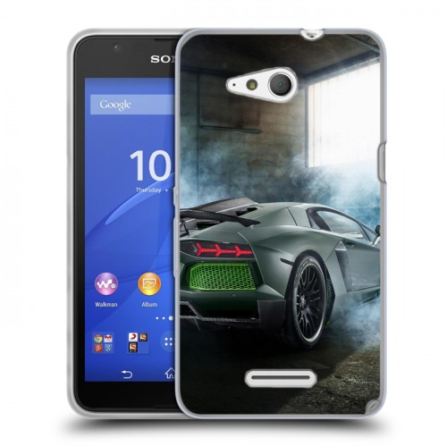 Дизайнерский пластиковый чехол для Sony Xperia E4g Lamborghini