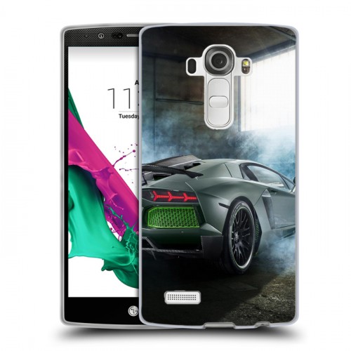 Дизайнерский пластиковый чехол для LG G4 Lamborghini