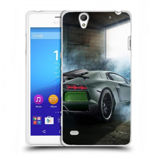 Дизайнерский пластиковый чехол для Sony Xperia C4 Lamborghini