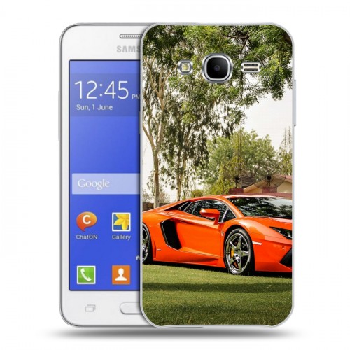 Дизайнерский силиконовый чехол для Samsung Galaxy J7 Lamborghini