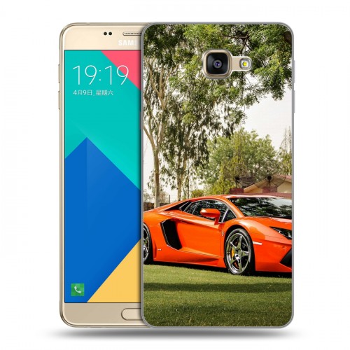 Дизайнерский силиконовый чехол для Samsung Galaxy A9 Lamborghini