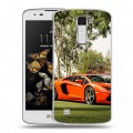 Дизайнерский пластиковый чехол для LG K8 Lamborghini