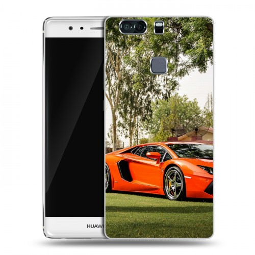 Дизайнерский пластиковый чехол для Huawei P9 Plus Lamborghini