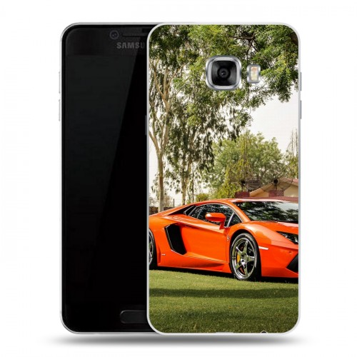 Дизайнерский пластиковый чехол для Samsung Galaxy C5 Lamborghini