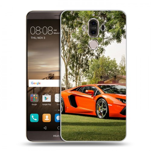 Дизайнерский пластиковый чехол для Huawei Mate 9 Lamborghini