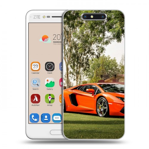 Дизайнерский пластиковый чехол для ZTE Blade V8 Lamborghini