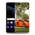 Дизайнерский пластиковый чехол для Huawei P10 Lamborghini