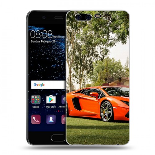 Дизайнерский пластиковый чехол для Huawei P10 Lamborghini