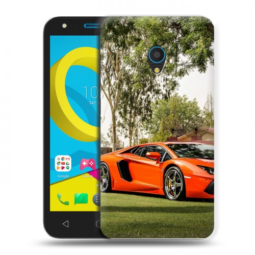 Дизайнерский пластиковый чехол для Alcatel U5 Lamborghini