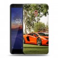 Дизайнерский пластиковый чехол для Nokia 2.1 Lamborghini