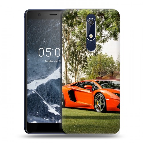 Дизайнерский пластиковый чехол для Nokia 5.1 Lamborghini