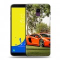 Дизайнерский пластиковый чехол для Samsung Galaxy J6 Lamborghini