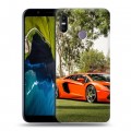 Дизайнерский пластиковый чехол для HTC U12 Life Lamborghini