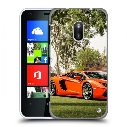 Дизайнерский пластиковый чехол для Nokia Lumia 620 Lamborghini