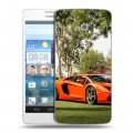 Дизайнерский пластиковый чехол для Huawei Ascend D2 Lamborghini