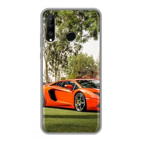 Дизайнерский силиконовый чехол для Huawei P30 Lite Lamborghini