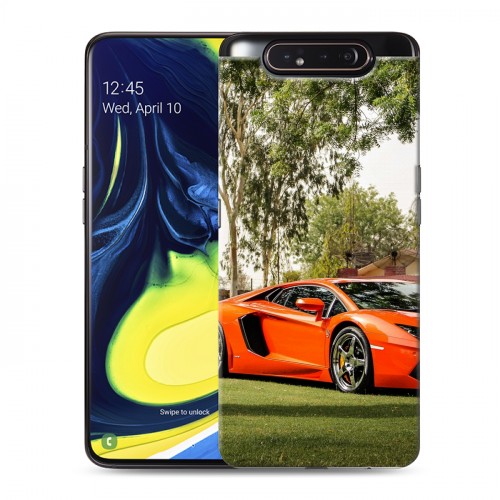 Дизайнерский пластиковый чехол для Samsung Galaxy A80 Lamborghini