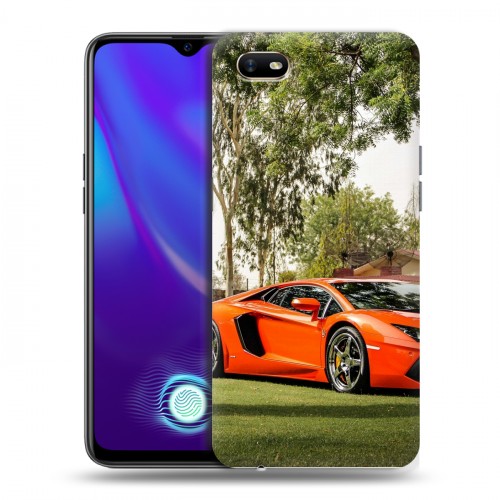 Дизайнерский силиконовый с усиленными углами чехол для OPPO A1k Lamborghini