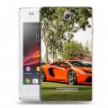 Дизайнерский пластиковый чехол для Sony Xperia E Lamborghini