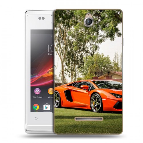 Дизайнерский пластиковый чехол для Sony Xperia E Lamborghini