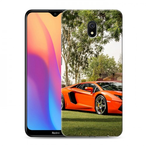 Дизайнерский силиконовый с усиленными углами чехол для Xiaomi RedMi 8A Lamborghini