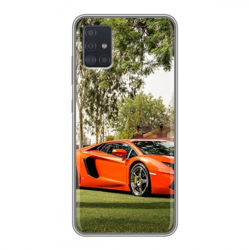 Дизайнерский силиконовый чехол для Samsung Galaxy A51 Lamborghini