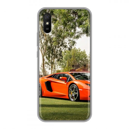 Дизайнерский силиконовый чехол для Xiaomi RedMi 9A Lamborghini