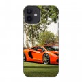 Дизайнерский силиконовый с усиленными углами чехол для Iphone 12 Mini Lamborghini