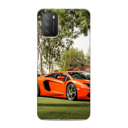 Дизайнерский пластиковый чехол для Xiaomi Poco M3 Lamborghini