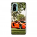 Дизайнерский силиконовый чехол для Xiaomi RedMi Note 10 Lamborghini