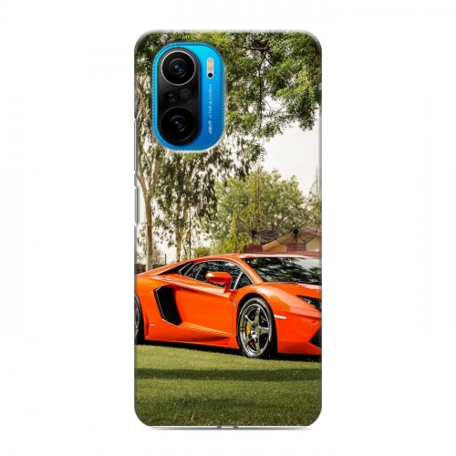 Дизайнерский силиконовый чехол для Xiaomi Poco F3 Lamborghini