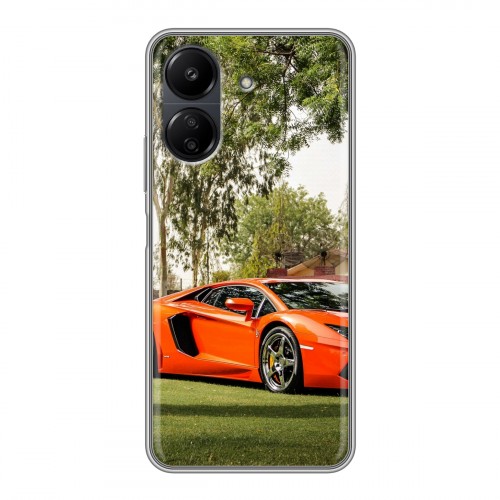 Дизайнерский силиконовый чехол для Xiaomi Poco C65 Lamborghini