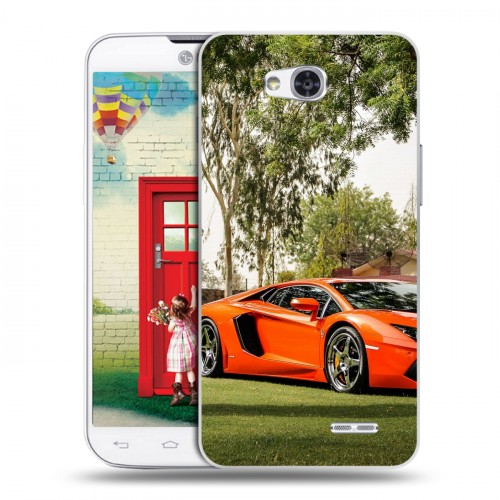 Дизайнерский пластиковый чехол для LG L80 Lamborghini